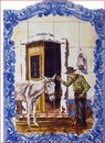  Fresque murale en céramique LE MULETIER-FG 2302