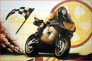  Fresque murale en céramique LE MOTARD-ESP 015