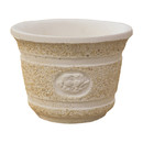 Vase rond coupe en gravier lavé motif angelot (modèle moyen)