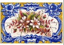 Fresque murale en céramique bouquet de fleurs-FL139