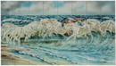 Fresque murale en céramique LES CHEVAUX DE NEPTUNE-001.1