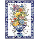 -FRESQ 624-bouquet-de-fleurs-couleur-12-carreaux-