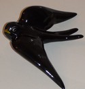 Décoration hirondelle en céramique ailes droites