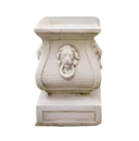 Socle statue têtes de lions