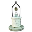 Puits imitation briques sur socle