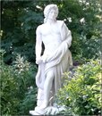 Statue-en-pierre-Homme- Le Musicien