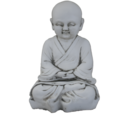 Statue bouddha enfant méditant