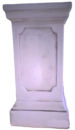 Socle pour statue en pierre reconstituée