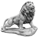 Lion debout regard à droite