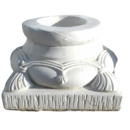 socle bas avec motifs coquilles st jacques