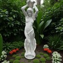 Statue de jardin en pierre Femme Debout sur Coquillage