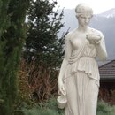 Statue en pierre de Jardin Hébé