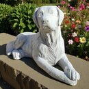 statue Golden Retriever couché