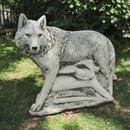 statue loup debout