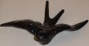 Décoration hirondelle en céramique aile relevée