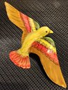 Décoration  Oiseau multicolore en céramique