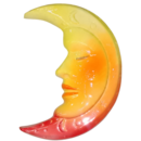 Décoration LUNE ENDORMIE EN CERAMIQUE