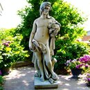Statue de jardin en pierre Homme : Saison Automne