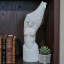 statue en pierre buste de femme 