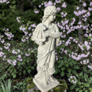  Statue femme tenant une lyre