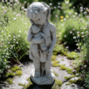 Statue Fillette et son Lapin