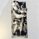 Bas relief en pierre angelot saison automne