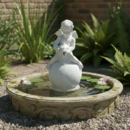 Statue Ange sur Sphere