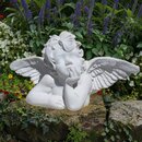  Buste Angelot pensif main gauche sous menton
