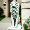 Statue Lion Assis Tête Droite (Grand modèle)