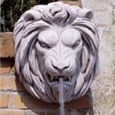 Tête de lion fontaine murale