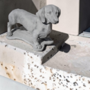 Statue TECKEL en pierre 