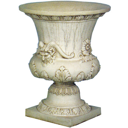 Vase calice motif tête minotaure