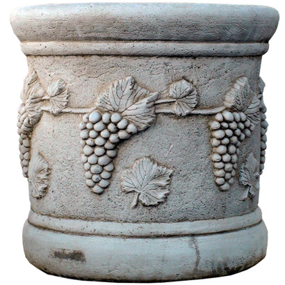 Vase rond avec raisin  (Ø 43 cm)