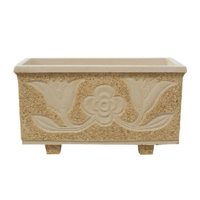 Jardinière motif Fleurs (60 cm)