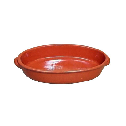 Plat ovale en terre cuite