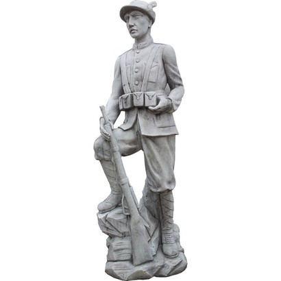 Statue de jardin en pierre Homme : Le Chasseur