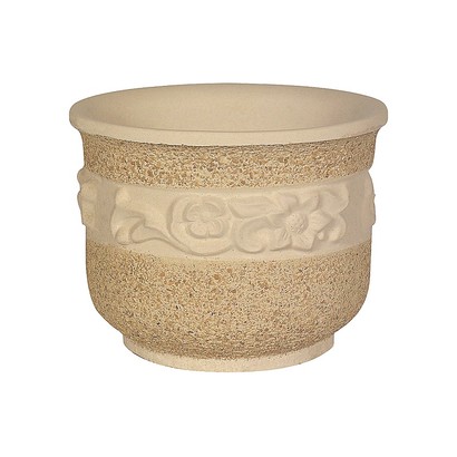 Vase rond motif frise fleurs (petit modèle)