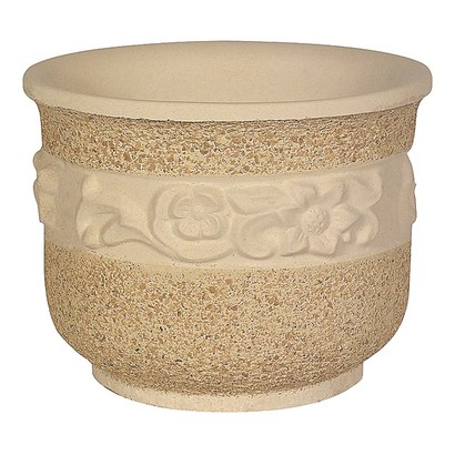 Vase rond motif frise fleurs (modèle moyen)