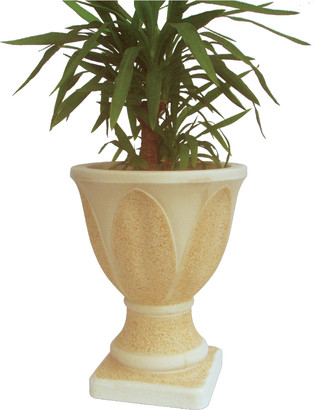 VASE EN COUPE IMITATION GRANDE FEUILLE grand modèle 72cm