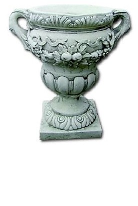 VASE AVEC MOTIFS FLORALS ET ANSES