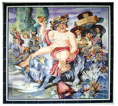 Fresque murale en céramique Baccus-FG 222