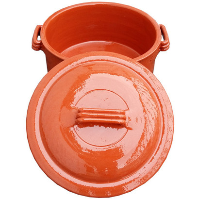 Poterie Culinaire Cocotte haute en terre cuite