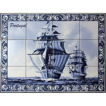 -FRESQ 639-caravelles-fond-bleu-12-carreaux-