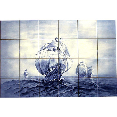 -FRESQ 702-caravelles-fond-bleu--24-carreaux-