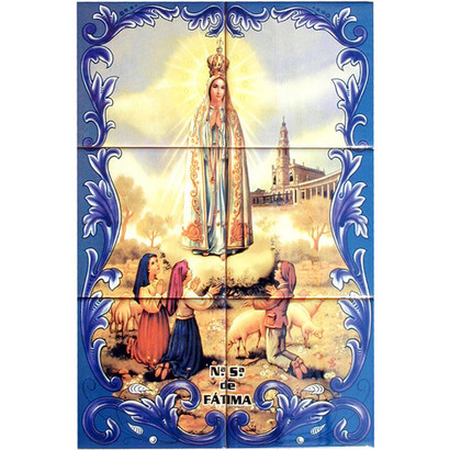  -FRESQ 1002-Mini-fresque-Fatima-couleur-6-carreaux-