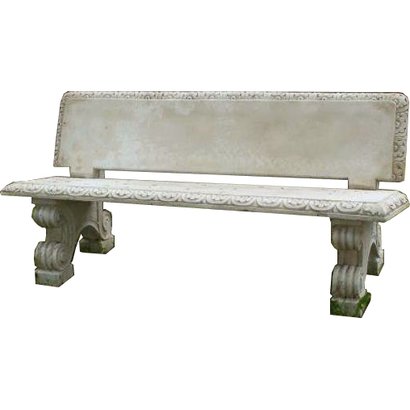Banc de jardin avec dossier