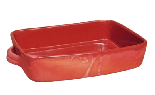 plat rectangulaire en terre cuite 