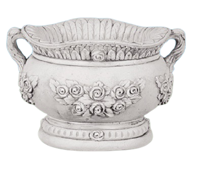 VASE OVAL DECORATION ROSES