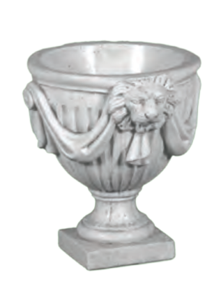 VASE COUPE AVEC TETE DE LION