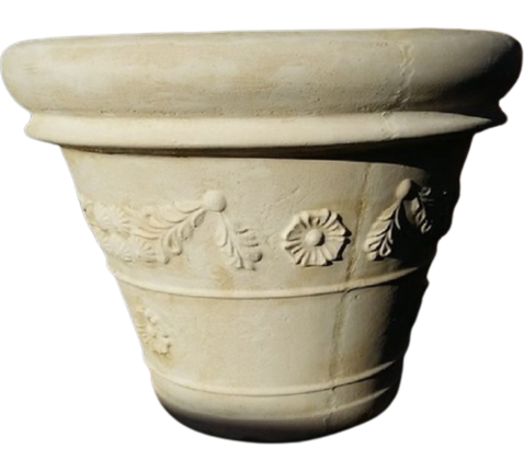 vase conique avec motif